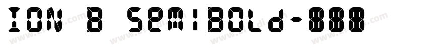 ION B SemiBold字体转换